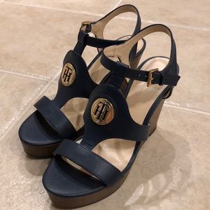 Tommy Hilfiger Blue Wedge